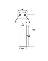 Sprint Evo 40 Semi-recessed Spot ⌀50mm Matt Black